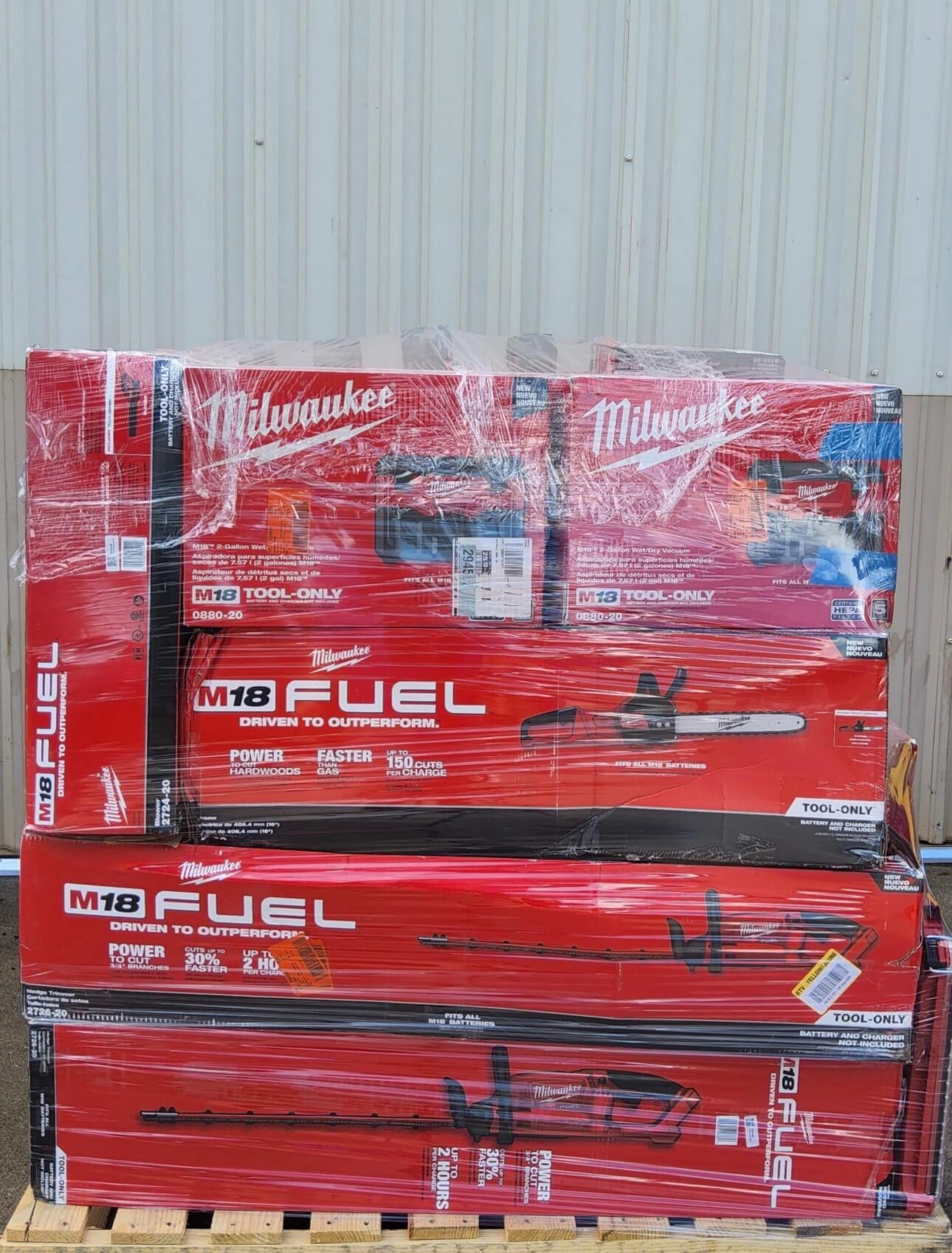 Buy Milwaukee overstock pallets