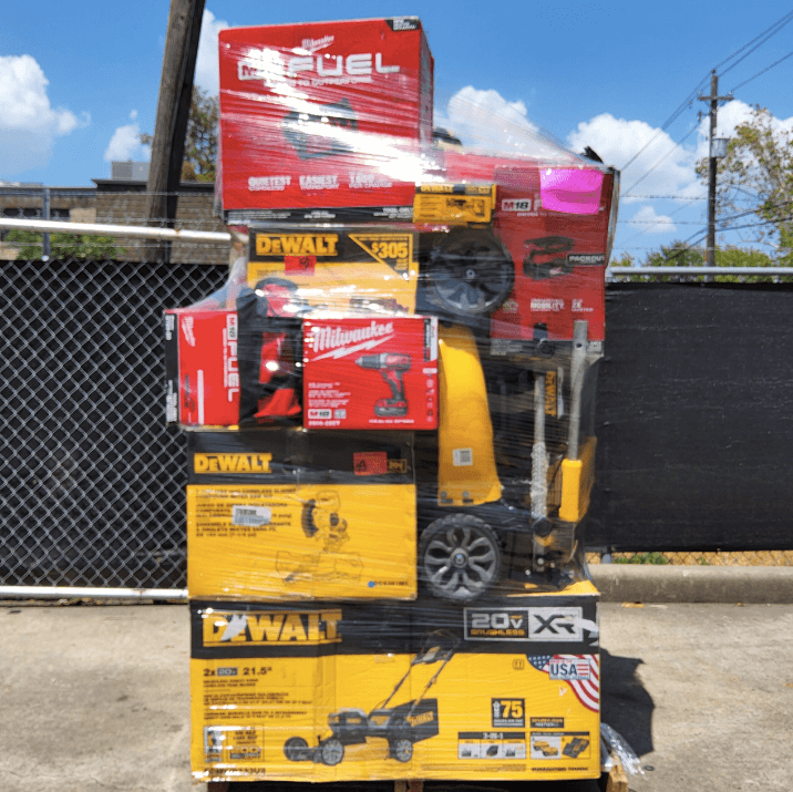 MIXED MILWAUKEE DEWALT TOOL PALLETS