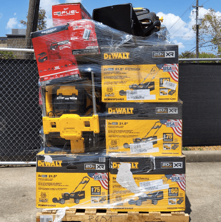 MIXED MILWAUKEE DEWALT TOOL PALLETS