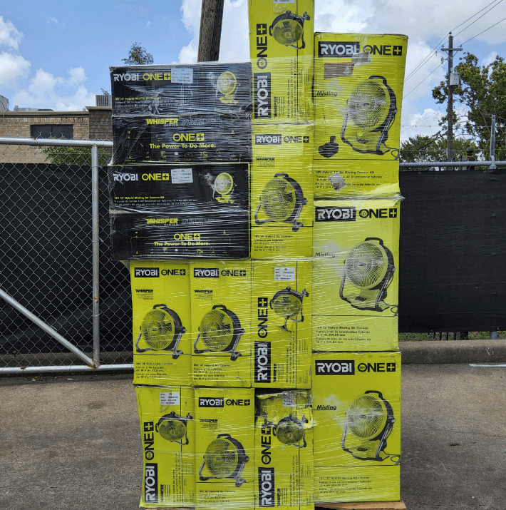 RYOBI FANS PALLET