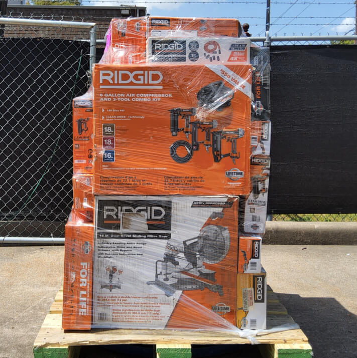 Grade A Ridgid Tool Pallets