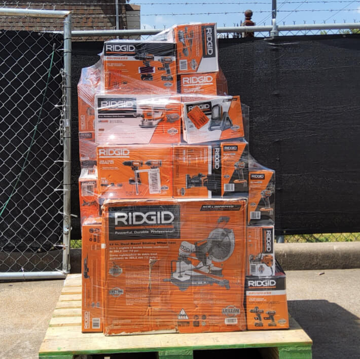 Grade A Ridgid Tool Pallets