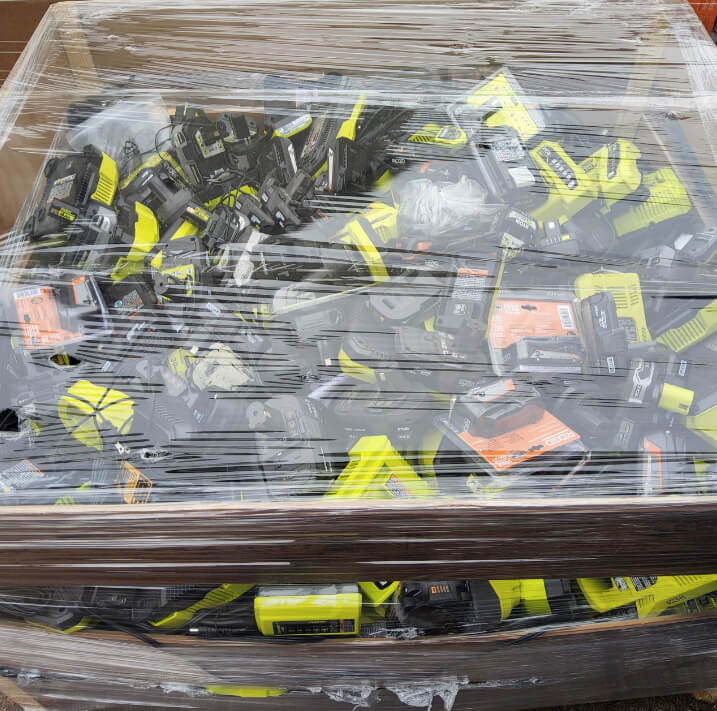 RYOBI & RIDGID BATTERY/CHARGER PALLET